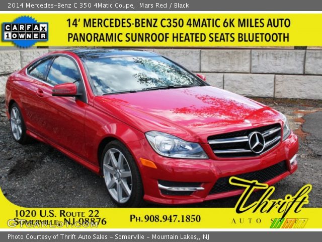 2014 Mercedes-Benz C 350 4Matic Coupe in Mars Red