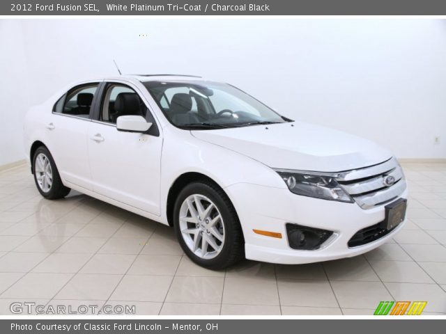 2012 Ford Fusion SEL in White Platinum Tri-Coat