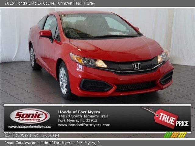2015 Honda Civic LX Coupe in Crimson Pearl