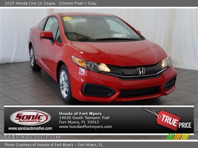 2015 Honda Civic LX Coupe in Crimson Pearl