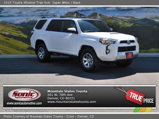 2015 Toyota 4Runner Trail 4x4 in Super White