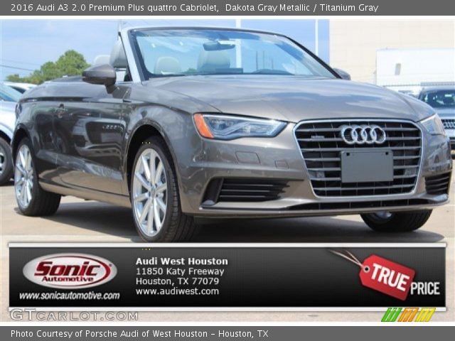 2016 Audi A3 2.0 Premium Plus quattro Cabriolet in Dakota Gray Metallic