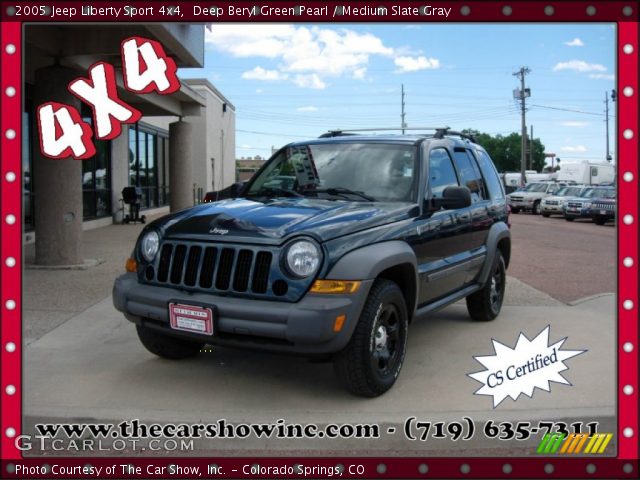 2005 Jeep Liberty Sport 4x4 in Deep Beryl Green Pearl