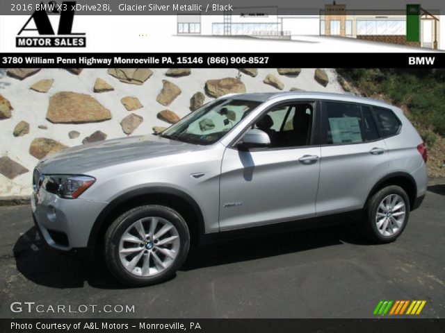 2016 BMW X3 xDrive28i in Glacier Silver Metallic