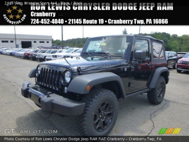 2015 Jeep Wrangler Sport 4x4 in Black