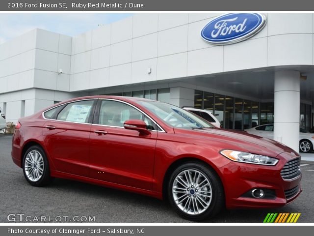2016 Ford Fusion SE in Ruby Red Metallic