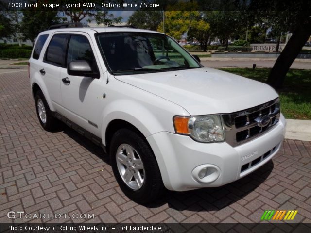 2008 Ford Escape Hybrid 4WD in Oxford White