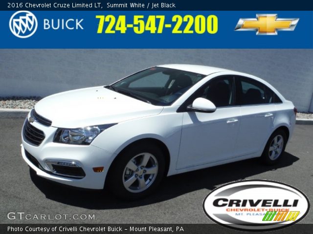 2016 Chevrolet Cruze Limited LT in Summit White