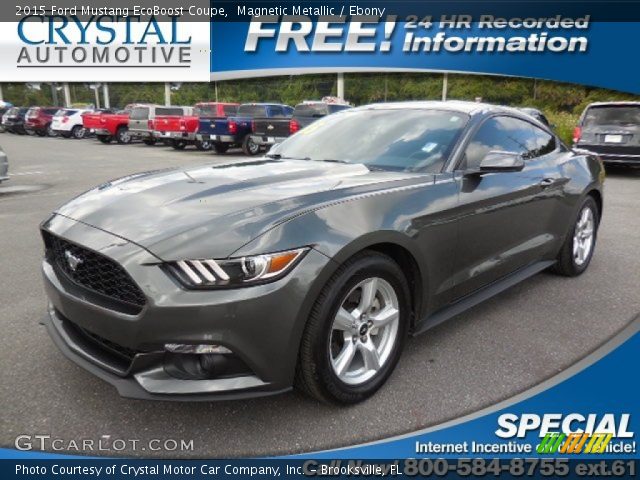 2015 Ford Mustang EcoBoost Coupe in Magnetic Metallic