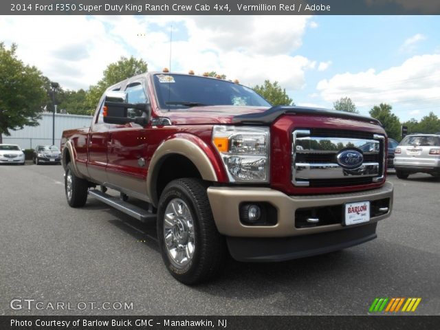 2014 Ford F350 Super Duty King Ranch Crew Cab 4x4 in Vermillion Red