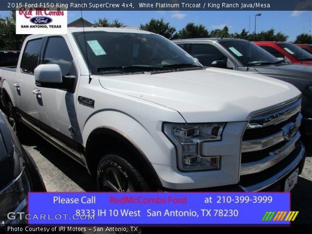 2015 Ford F150 King Ranch SuperCrew 4x4 in White Platinum Tricoat