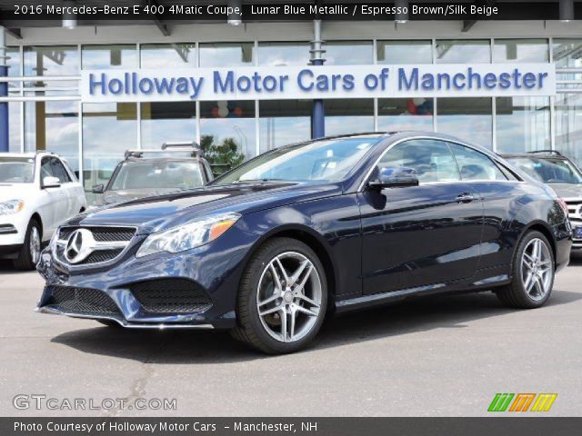 2016 Mercedes-Benz E 400 4Matic Coupe in Lunar Blue Metallic