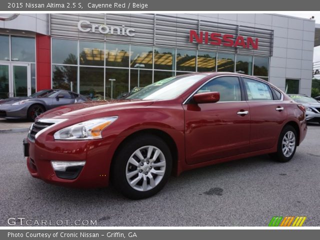 2015 Nissan Altima 2.5 S in Cayenne Red