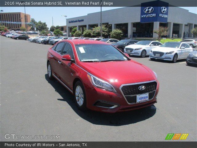 2016 Hyundai Sonata Hybrid SE in Venetian Red Pearl