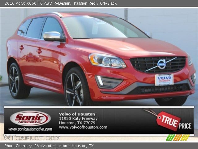 2016 Volvo XC60 T6 AWD R-Design in Passion Red