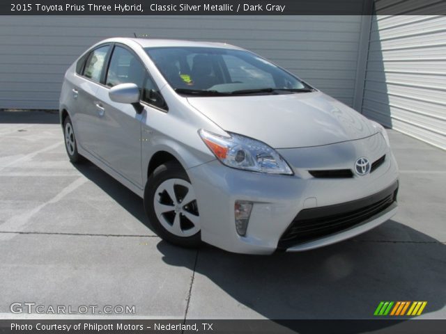 2015 Toyota Prius Three Hybrid in Classic Silver Metallic