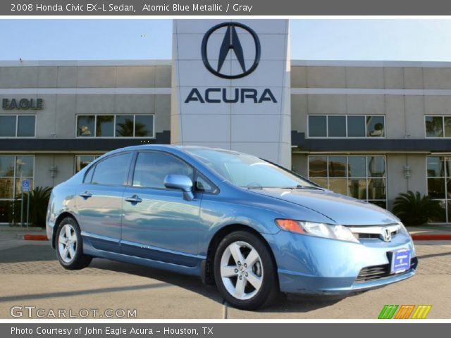 2008 Honda Civic EX-L Sedan in Atomic Blue Metallic