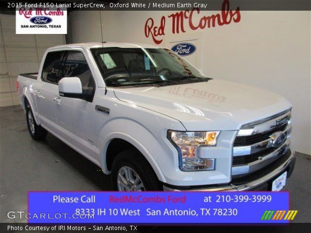 2015 Ford F150 Lariat SuperCrew in Oxford White