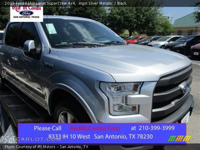 2015 Ford F150 Lariat SuperCrew 4x4 in Ingot Silver Metallic