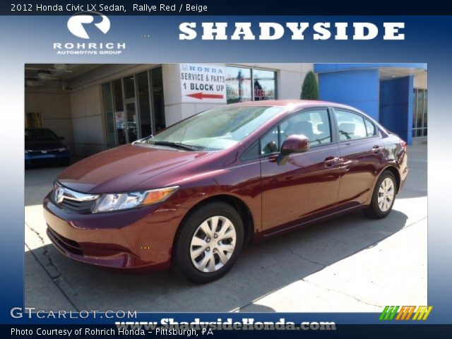 2012 Honda Civic LX Sedan in Rallye Red