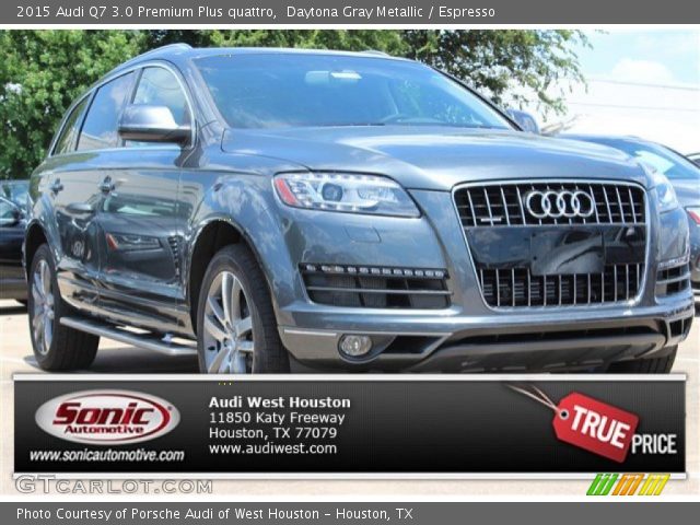 2015 Audi Q7 3.0 Premium Plus quattro in Daytona Gray Metallic