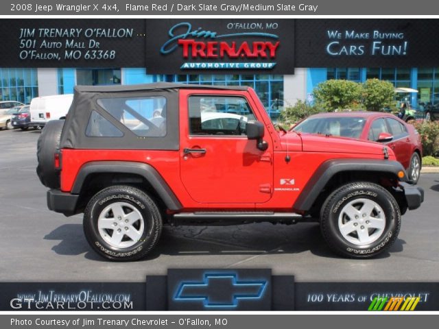2008 Jeep Wrangler X 4x4 in Flame Red