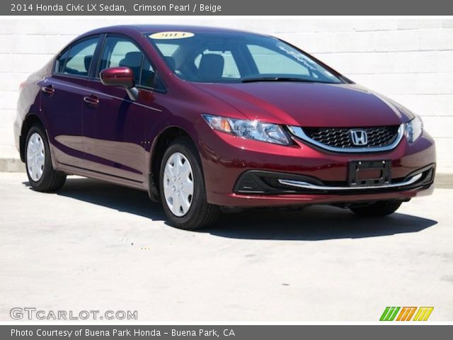 2014 Honda Civic LX Sedan in Crimson Pearl