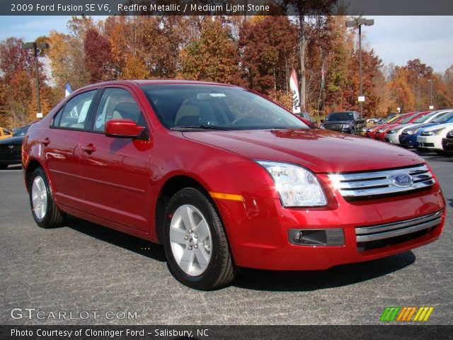 2009 Ford Fusion SE V6 in Redfire Metallic