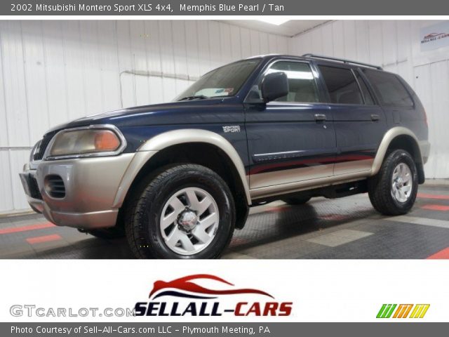 2002 Mitsubishi Montero Sport XLS 4x4 in Memphis Blue Pearl