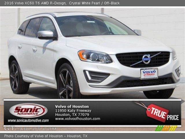 2016 Volvo XC60 T6 AWD R-Design in Crystal White Pearl