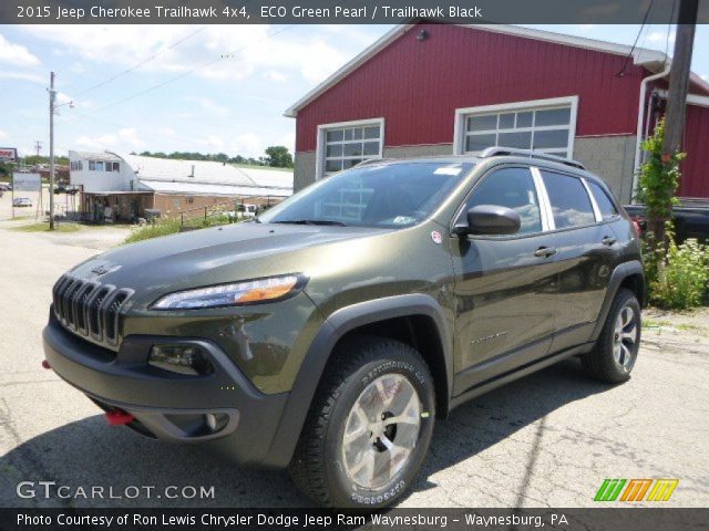 2015 Jeep Cherokee Trailhawk 4x4 in ECO Green Pearl