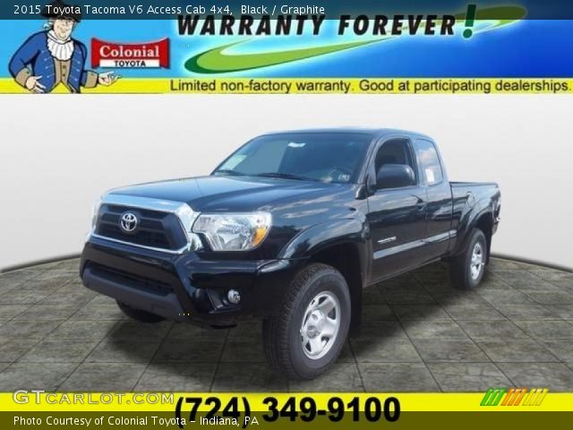 2015 Toyota Tacoma V6 Access Cab 4x4 in Black