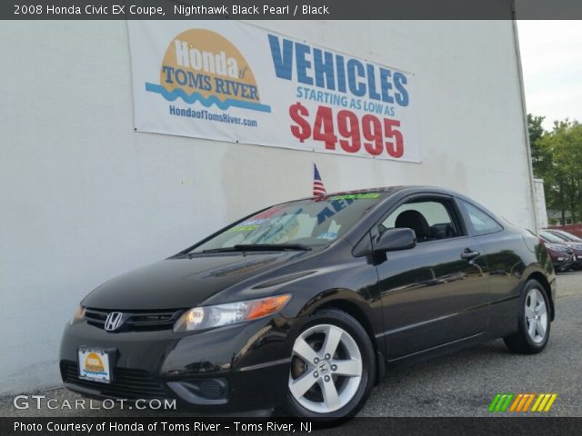 2008 Honda Civic EX Coupe in Nighthawk Black Pearl