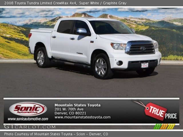 2008 Toyota Tundra Limited CrewMax 4x4 in Super White