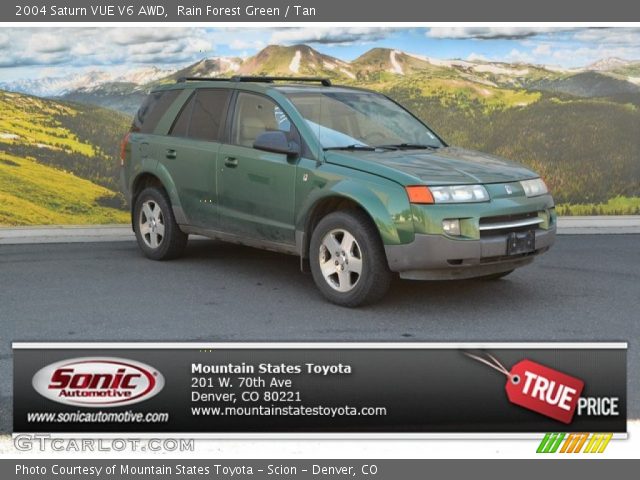 2004 Saturn VUE V6 AWD in Rain Forest Green