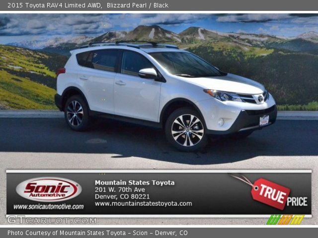 2015 Toyota RAV4 Limited AWD in Blizzard Pearl