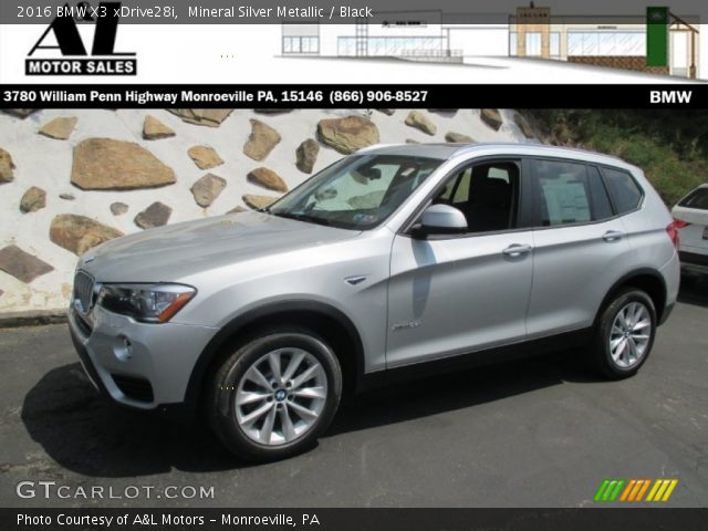 2016 BMW X3 xDrive28i in Mineral Silver Metallic