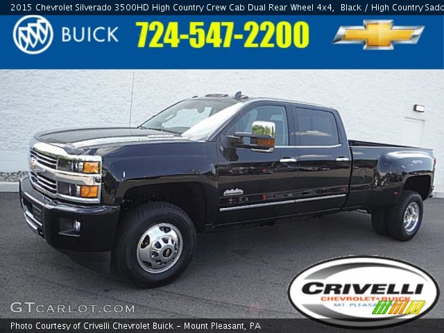 2015 Chevrolet Silverado 3500HD High Country Crew Cab Dual Rear Wheel 4x4 in Black
