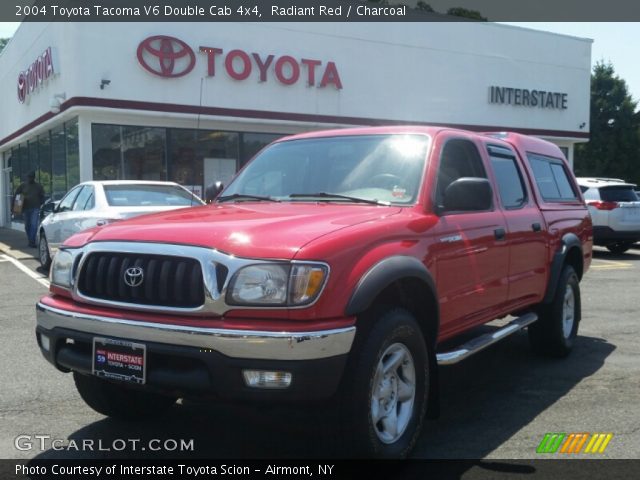 2004 Toyota Tacoma V6 Double Cab 4x4 in Radiant Red