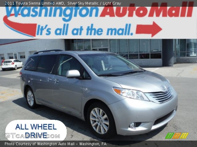 2011 Toyota Sienna Limited AWD in Silver Sky Metallic