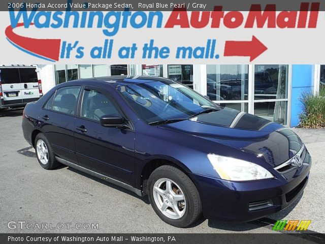 2006 Honda Accord Value Package Sedan in Royal Blue Pearl