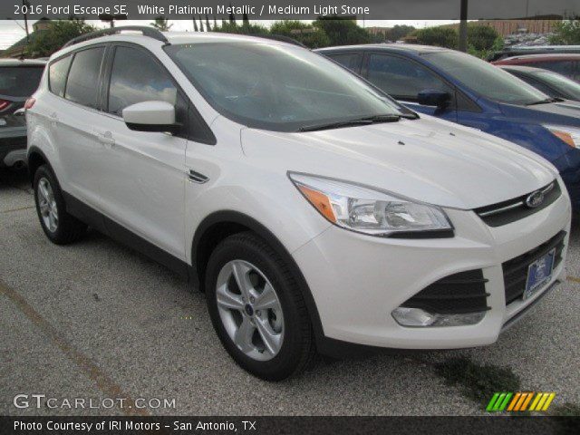 2016 Ford Escape SE in White Platinum Metallic