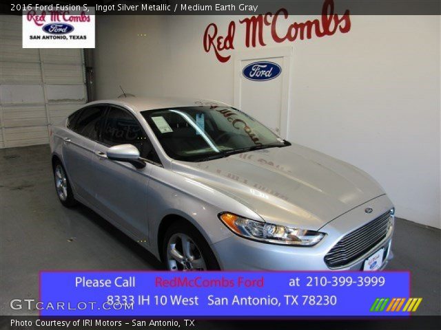 2016 Ford Fusion S in Ingot Silver Metallic