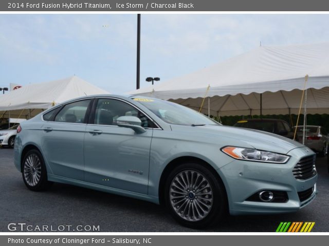 2014 Ford Fusion Hybrid Titanium in Ice Storm