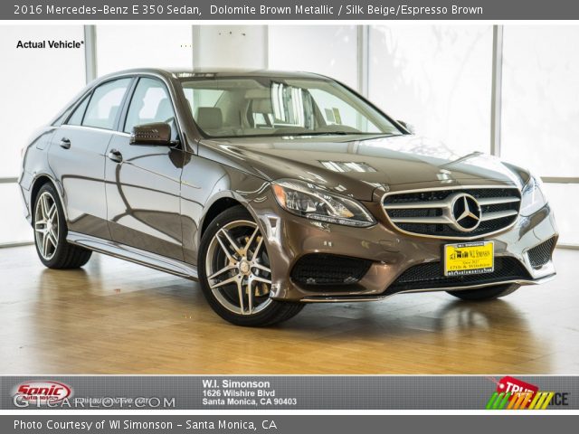 2016 Mercedes-Benz E 350 Sedan in Dolomite Brown Metallic