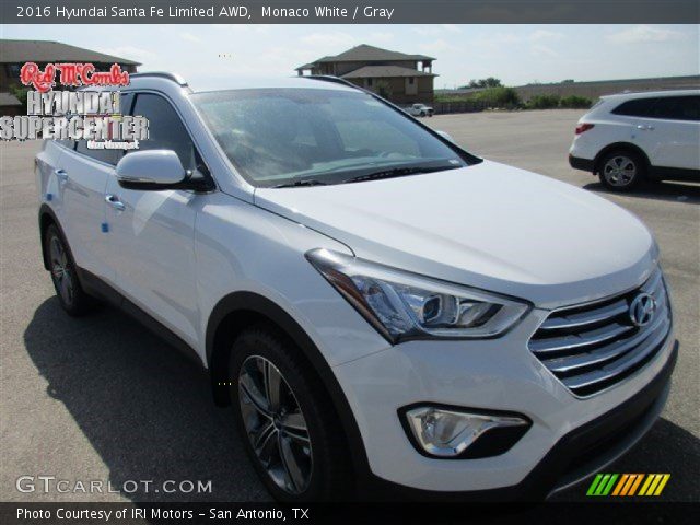 2016 Hyundai Santa Fe Limited AWD in Monaco White