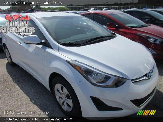 2016 Hyundai Elantra SE in White