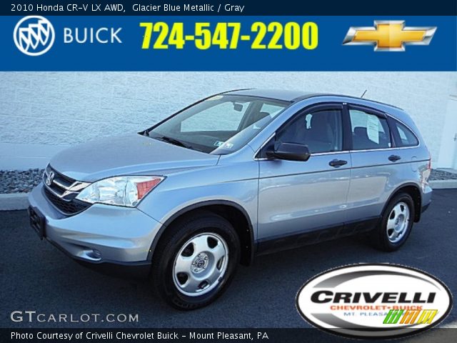 2010 Honda CR-V LX AWD in Glacier Blue Metallic