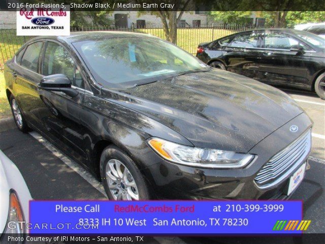 2016 Ford Fusion S in Shadow Black
