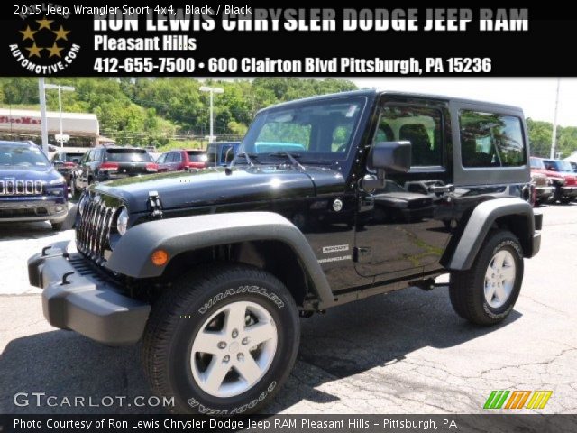 2015 Jeep Wrangler Sport 4x4 in Black